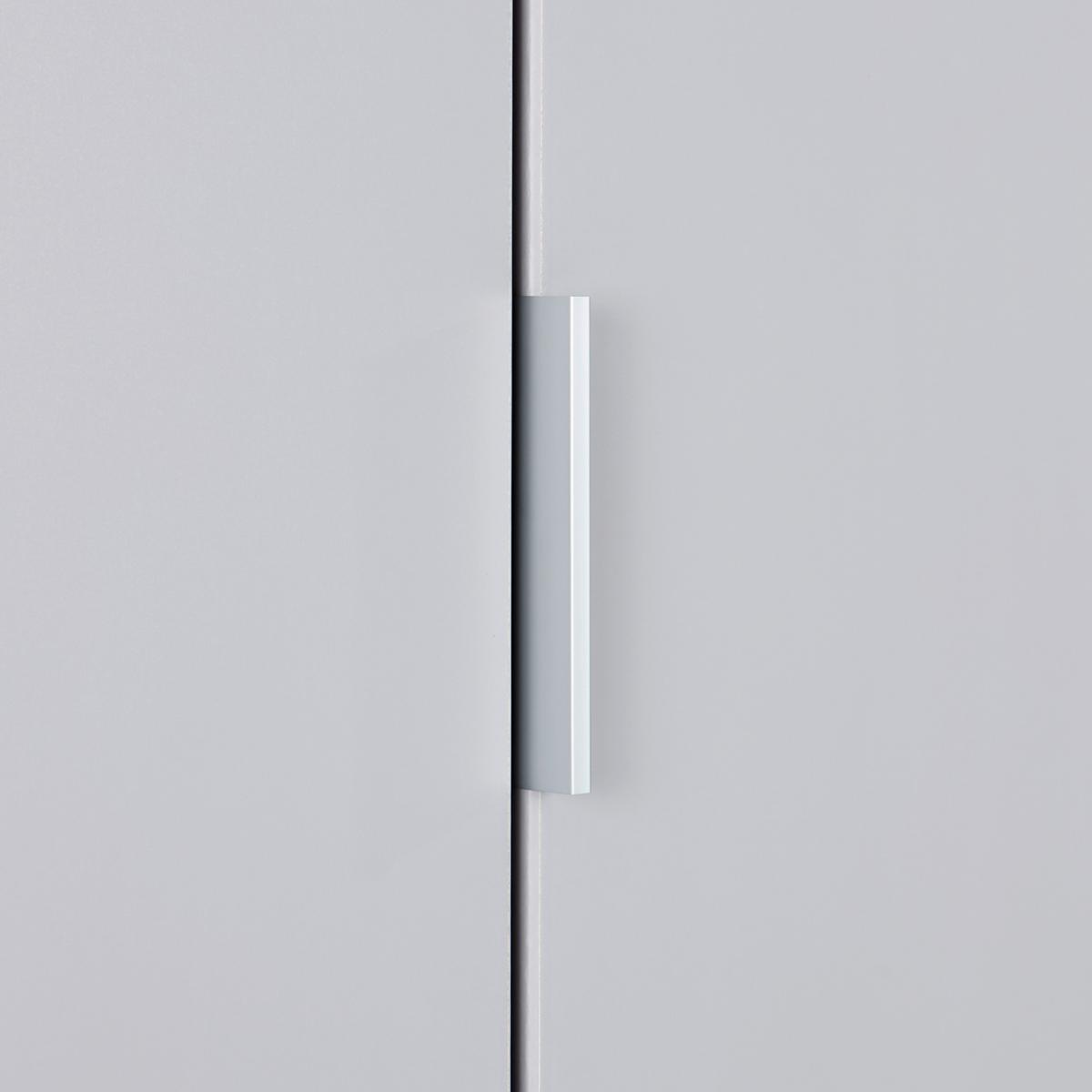 Drehtürenschrank 47 cm Alabama, Seidengrau - Hellgrau, MODERN, Holzwerkstoff (47/229/54cm)