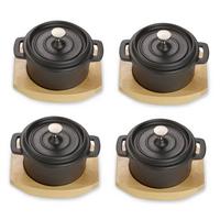 Kochtopfset Ew-Ge-1360-4 - Schwarz, Basics, Metall (13/10/5cm) - Echtwerk