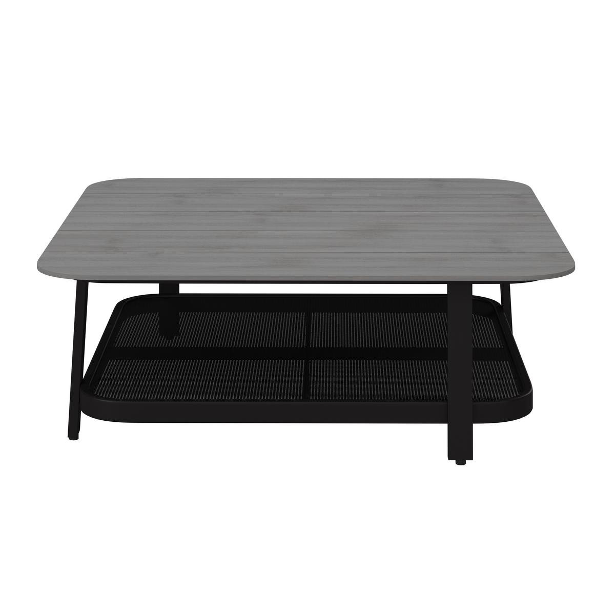 TERASOVÁ SEDACIA SÚPRAVA MARA - čierna/sivá, Modern, kov/textil (186/61/76,5cm) - Bessagi Garden