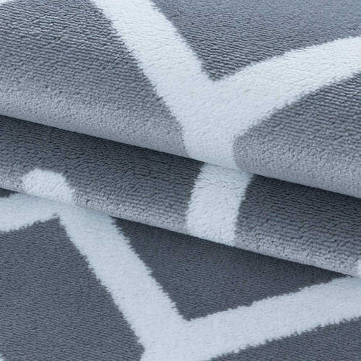 Webteppich Grau Costa 240x340 Cm - Grau, Design, Textil (240/340cm)
