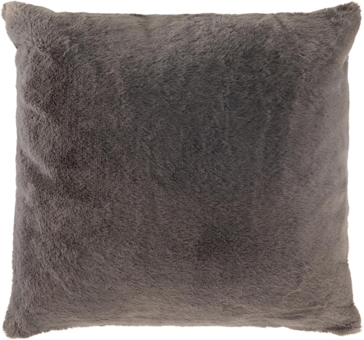 Zierkissen Cozy - Anthrazit/Silberfarben, MODERN, Textil (45/45cm) - Luca Bessoni