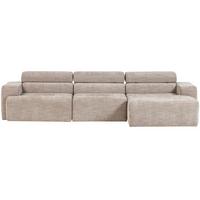 ECKSOFA Novi Naturfarben S: 300x173cm - Schwarz/Naturfarben, Design, Textil (300/173cm) - Livetastic