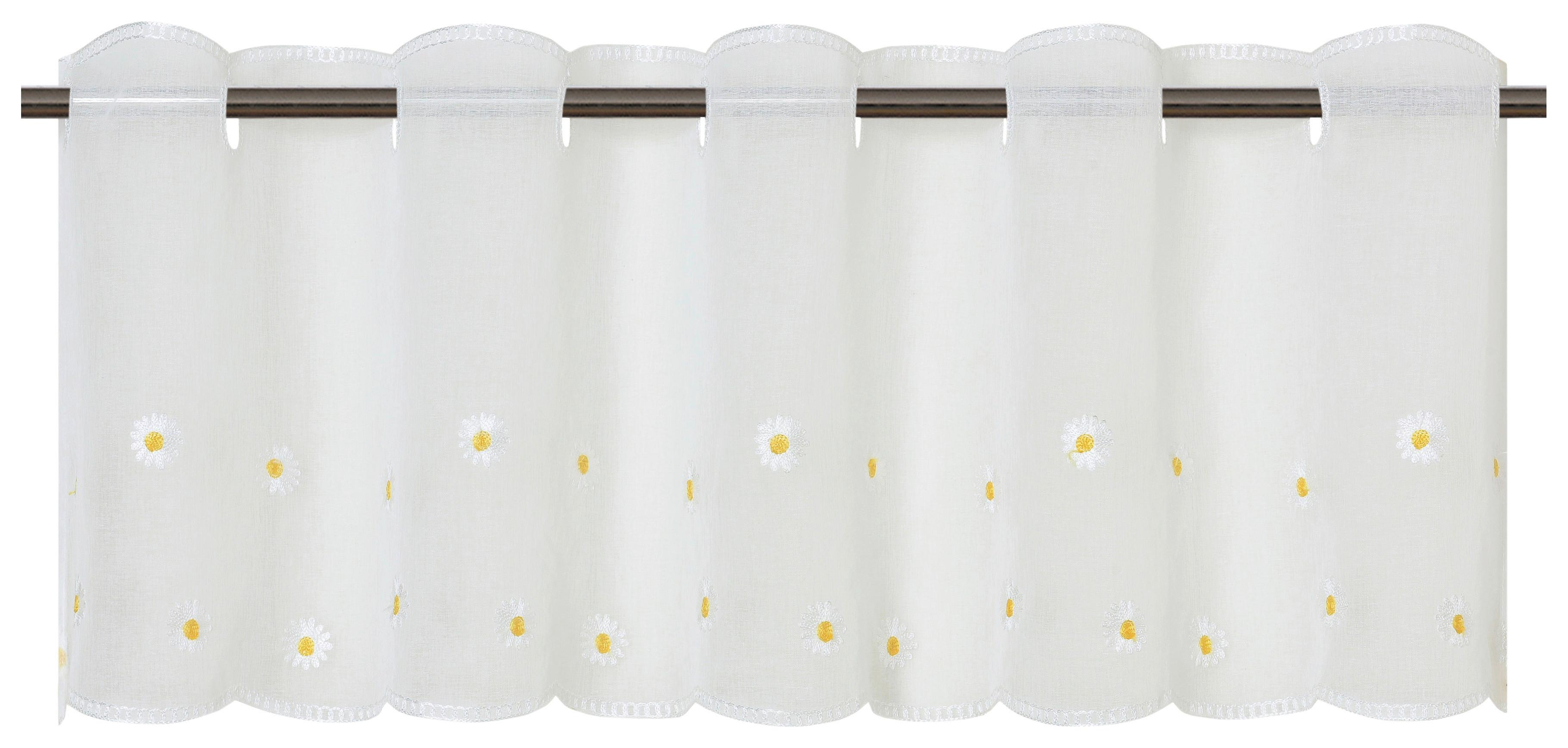 Kurzgardine halbtransparent Bellis 145x45 cm