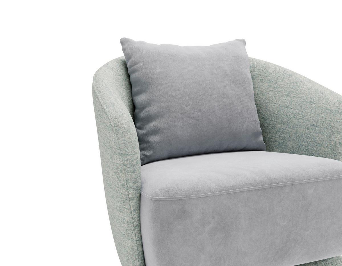 Wish Mintgrün B: 83 Cm - Schwarz/Mintgrün, Design, Textil (83/80/75cm) - Livetastic
