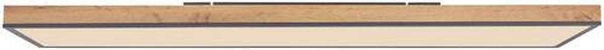 LED-Deckenleuchte 416080wd5-Cct L:  120 - Opal/Graphitfarben, Basics, Holz/Kunststoff (120/30/7,5cm) - Globo