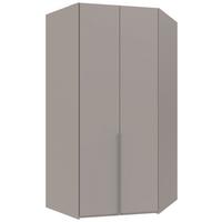 Eckkleiderschrank New York Grau/Sahara B: 120 cm - Grau/Sahara, MODERN, Holzwerkstoff (120/236/120cm) - MID.YOU