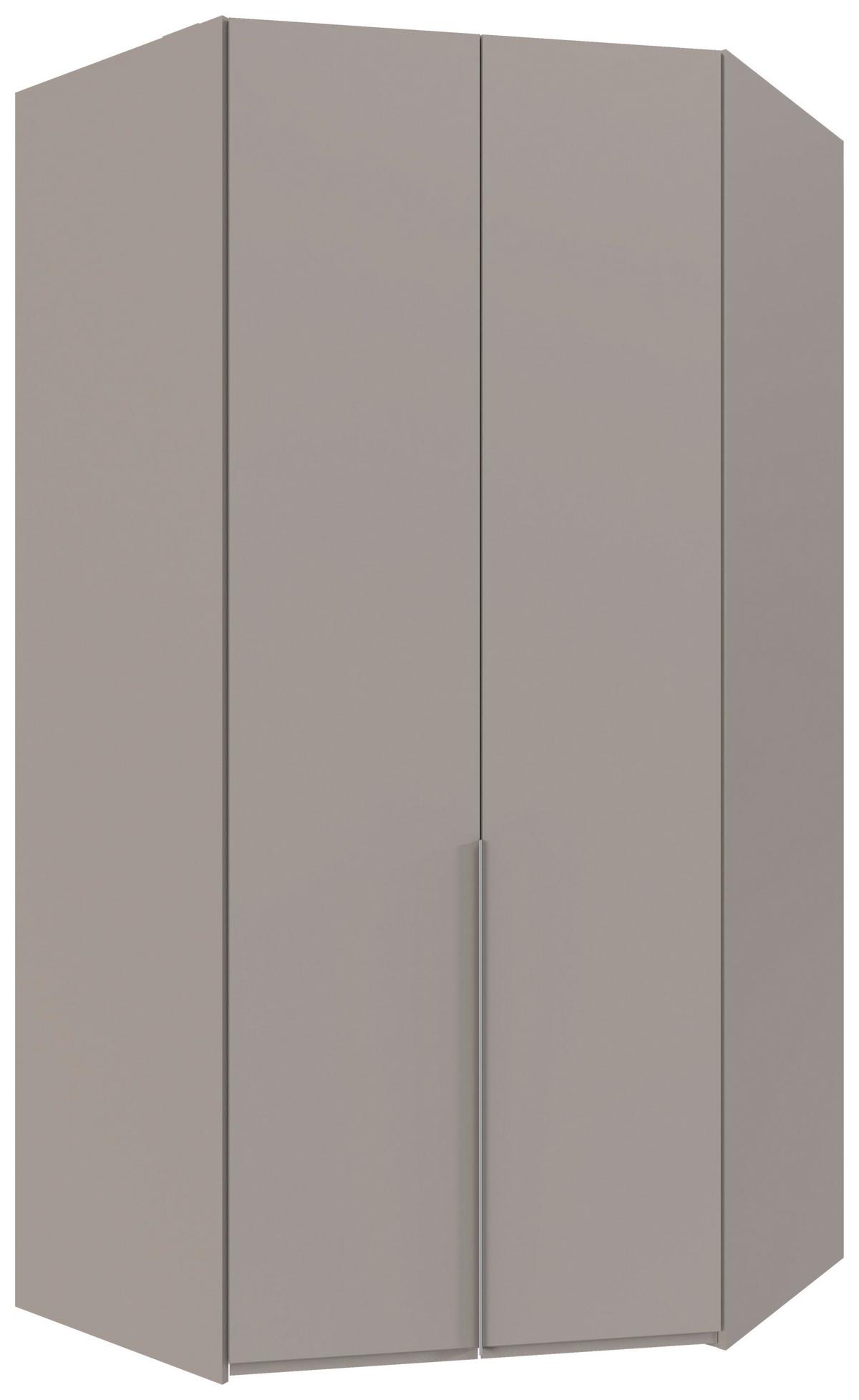 Eckkleiderschrank New York Grau/Sahara B: 120 cm - Grau/Sahara, MODERN, Holzwerkstoff (120/236/120cm) - MID.YOU