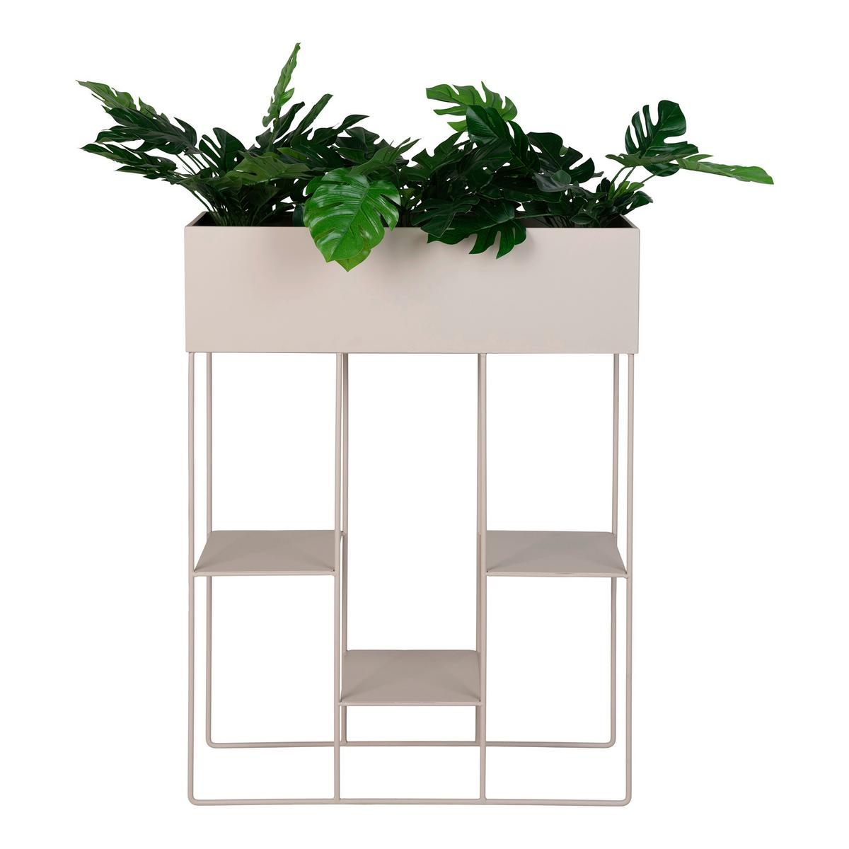 ÜBERTOPF Rabo Beige B: 25 cm - Beige, Design, Metall (25/80/60cm)