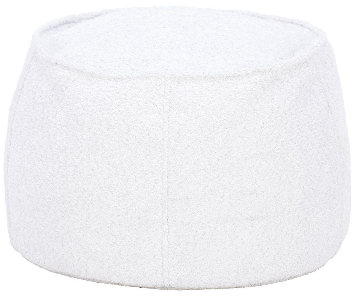 Hocker Lycylla Polyester Hellgrau Sitz Gepolstert - Hellgrau, MODERN, Textil (38/60cm)