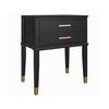 Beistelltisch Westerleigh Schwarz B: 60 cm - Schwarz, Design, Holzwerkstoff (60/72/40cm) - MID.YOU