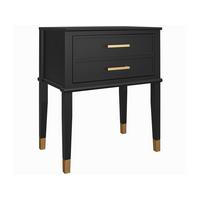 Beistelltisch Westerleigh Schwarz B: 60 cm - Schwarz, Design, Holzwerkstoff (60/72/40cm) - MID.YOU
