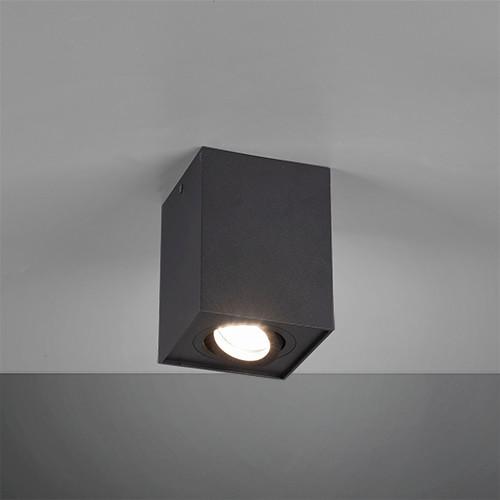 Aufbauleuchte Biscuit Eckig B: 9,6 Cm Schwarz Max. 35 W - Basics (9,6/12,5/9,6cm) - Trio Leuchten