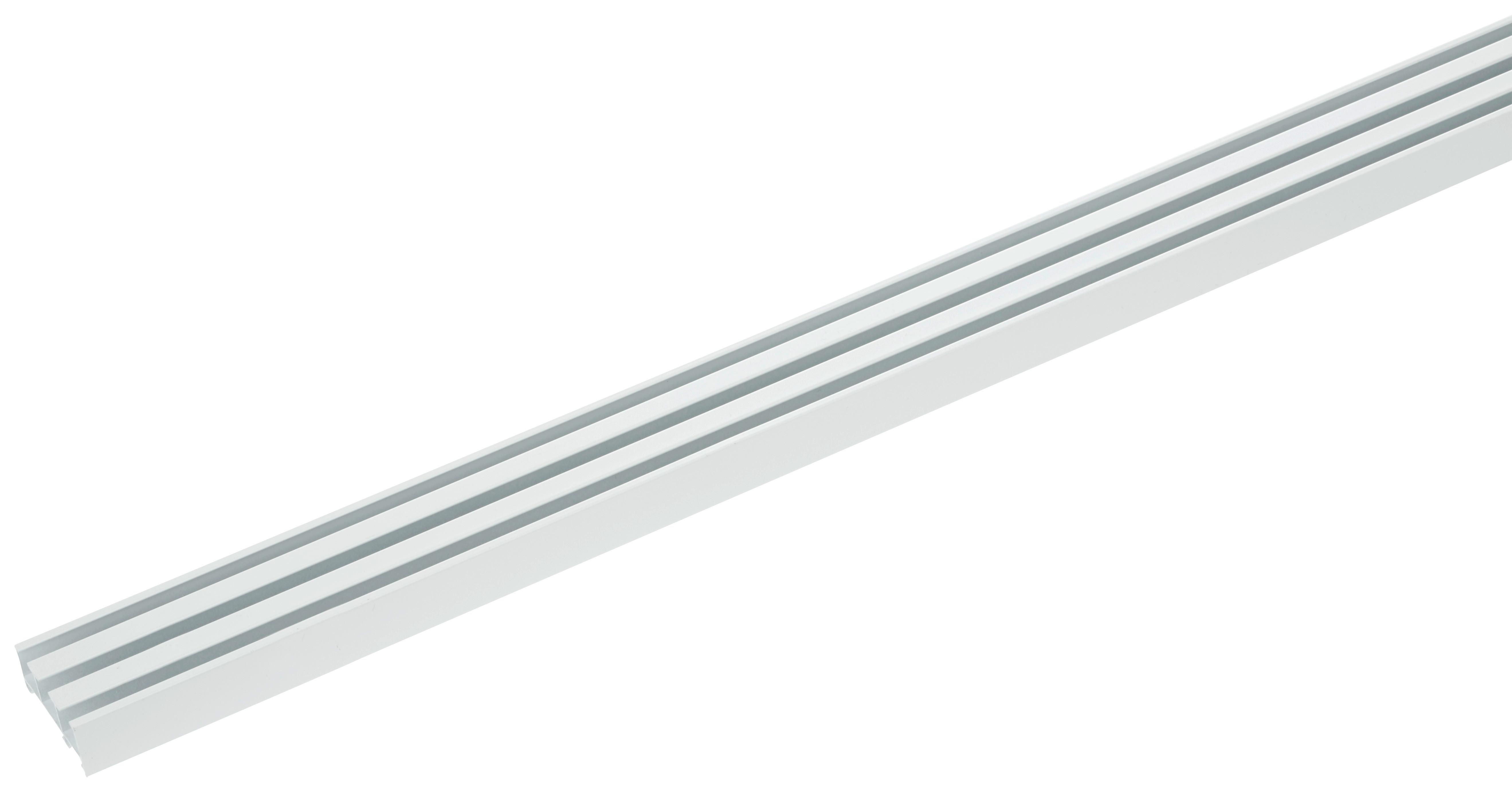 Záclonové Koľajničky Style, 260cm - biela, kov (260cm) - Premium Living
