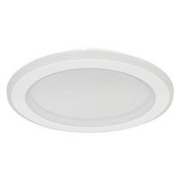 Led-deckenleuchte 48917-18 - Opal/Weiß, Design, Kunststoff/Metall (29,7/4,7cm) - Globo