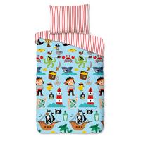 KINDERBETTWÄSCHE CARIBBEAN - Türkis/Rot, Trend, Textil (140/200cm)