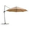 Ampelschirm Rhodos Rondo BxHxT: 374x269x350cm Sandfarbden - Sandfarben/Grau, Basics, Textil/Metall (374/269/350cm) - Schneider