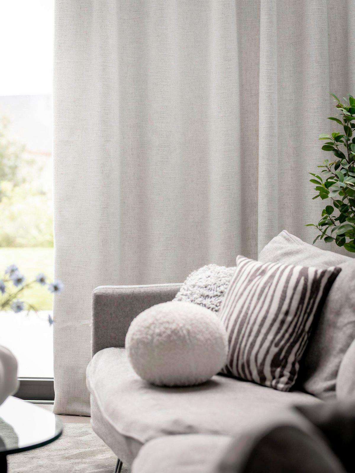 ZATEMŇOVACÍ ZÁVES STEN - biela, Basics, textil (130/280cm) - Svanefors