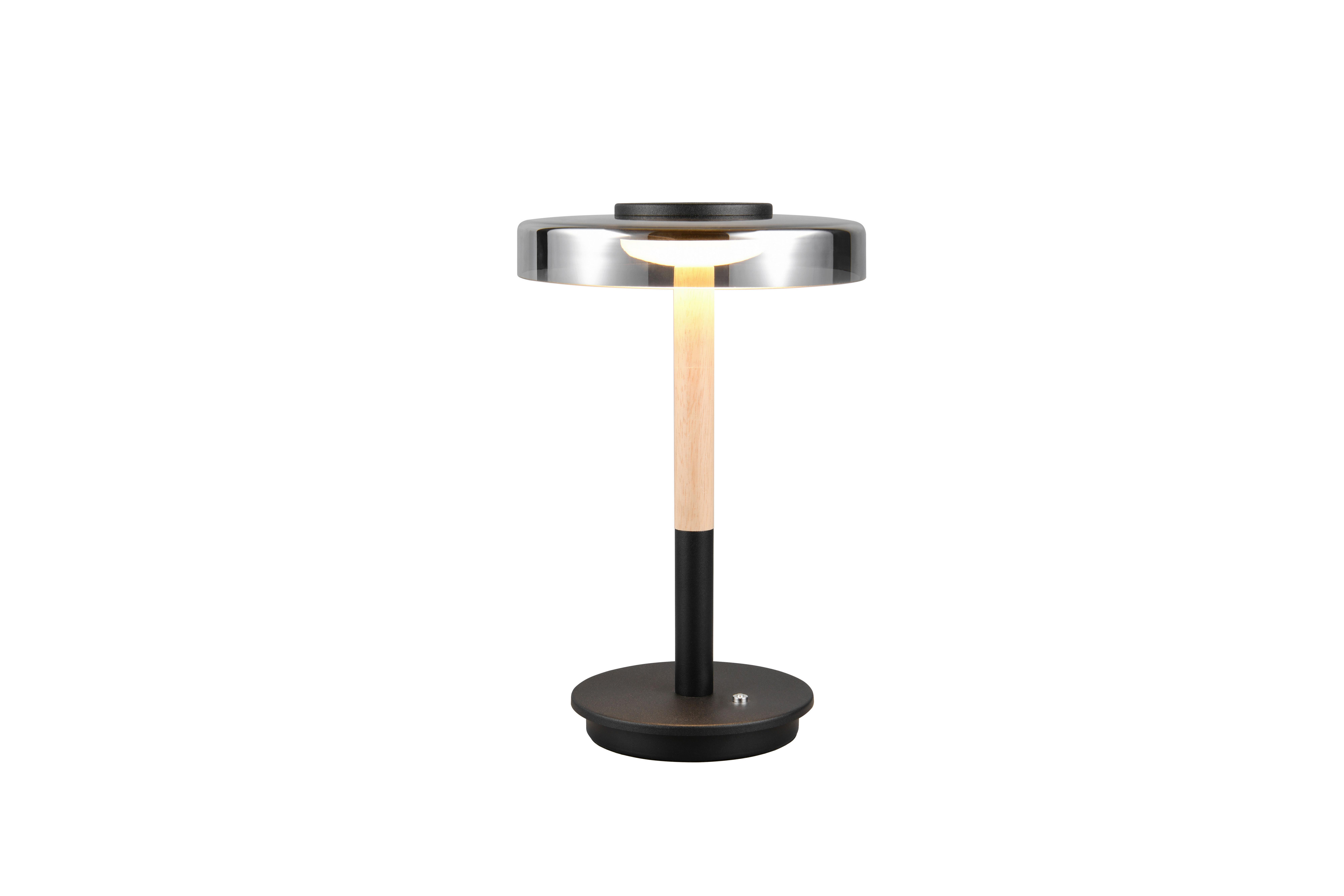 LED-Tischleuchte 554910132 Celeste - Schwarz/Grau, Design, Glas/Metall (22/35cm) - Trio Leuchten