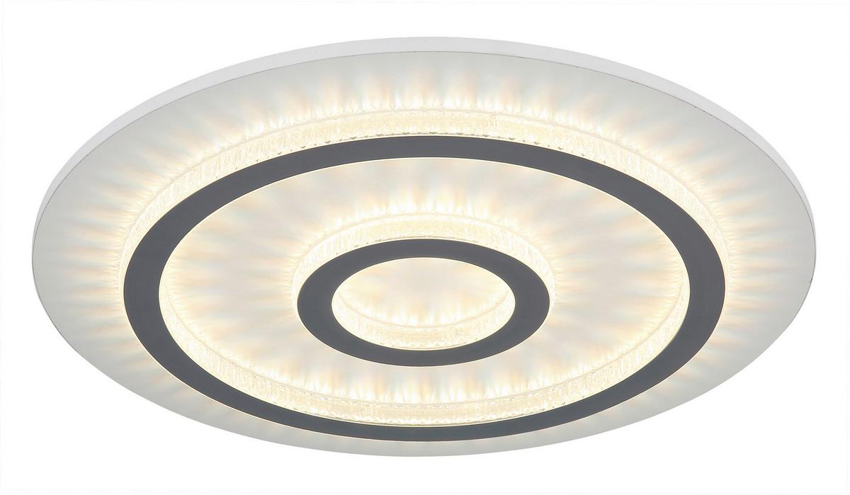 Led Mennyezeti Lámpa 48042-40w  Jayden - világosszürke/fehér, Design, műanyag/fém (45/5,5cm) - Globo