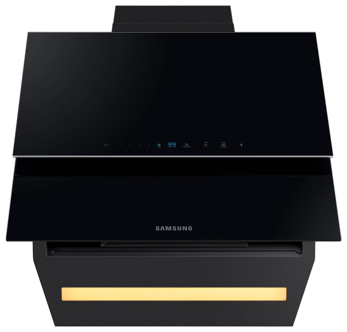 Dunstabzugshaube Nk24n9804vb/Ur - Schwarz Hochglanz, Basics, Glas/Kunststoff (59,8/148,6/38,6cm) - Samsung