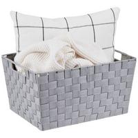 Aufbewahrungskorb Carolyn 41x29 cm Kunststoff Grau - Grau, Basics, Kunststoff (41/21/29cm) - Ondega