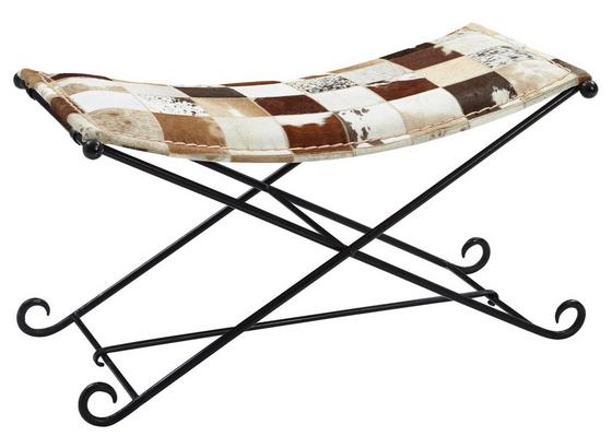 Sitzbank Umah B: 93 cm Fell - Schwarz/Braun, Natur, Fell (93/49/47cm) - Carryhome Sitzbank Umah B: 93 cm Fell - Schwarz/Braun, Natur, Fell (93/49/47cm) - Carryhome