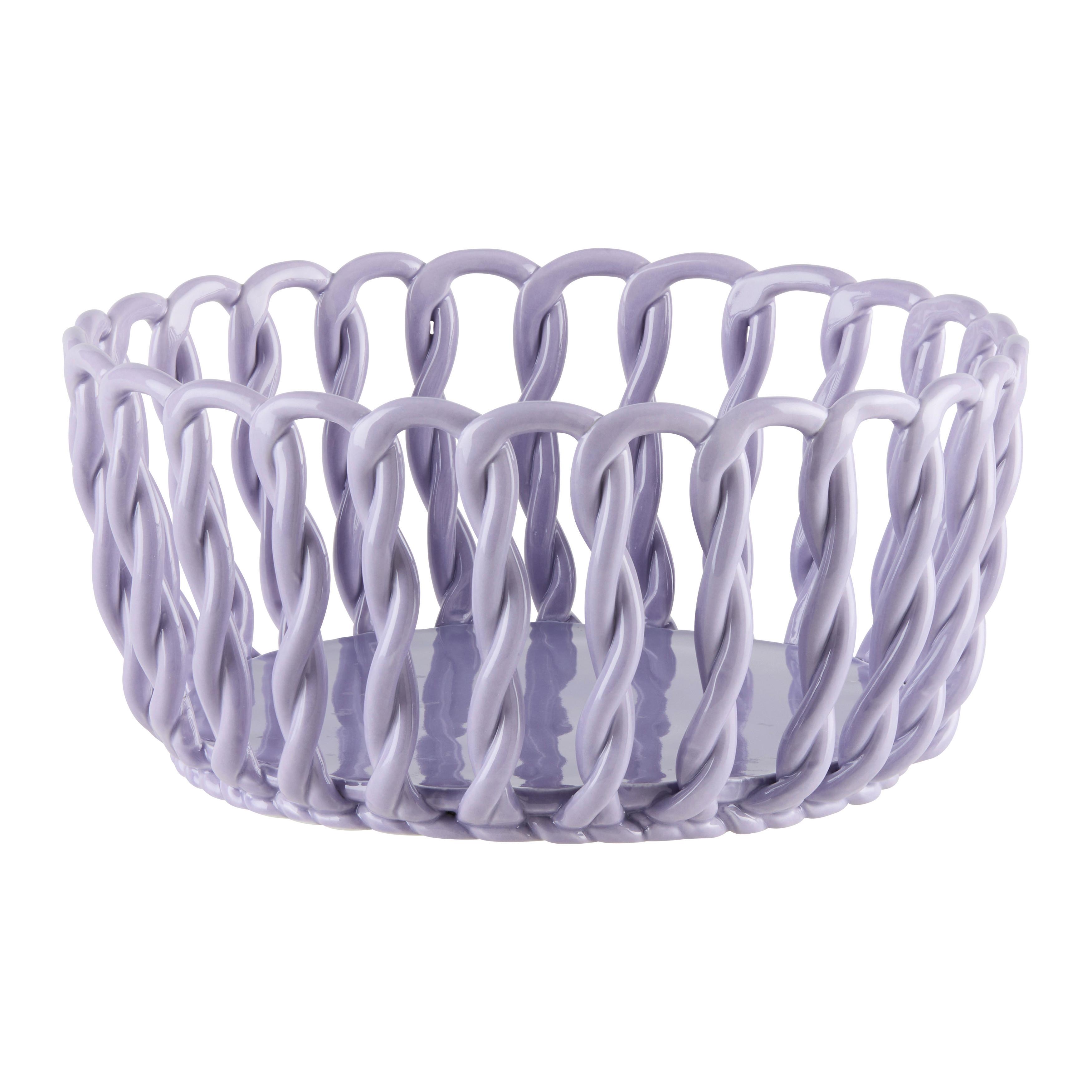 Mísa na ovoce CANDY COLORS - L - fialová, Moderní, keramika (25/12cm) - Mömax