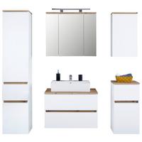 Badezimmer Marbella Weiß, Artisan Dekor B: 160 Cm - Weiß/Eiche Artisan, MODERN, Holzwerkstoff (160/182/47cm)