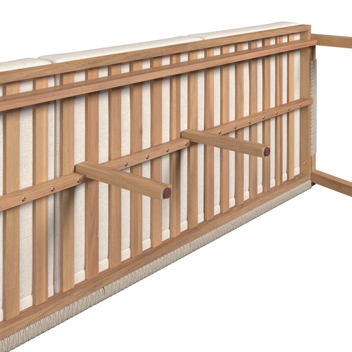 ZAHRADNÍ SADA SIMBA - barvy akácie, Natur, dřevo - Mömax