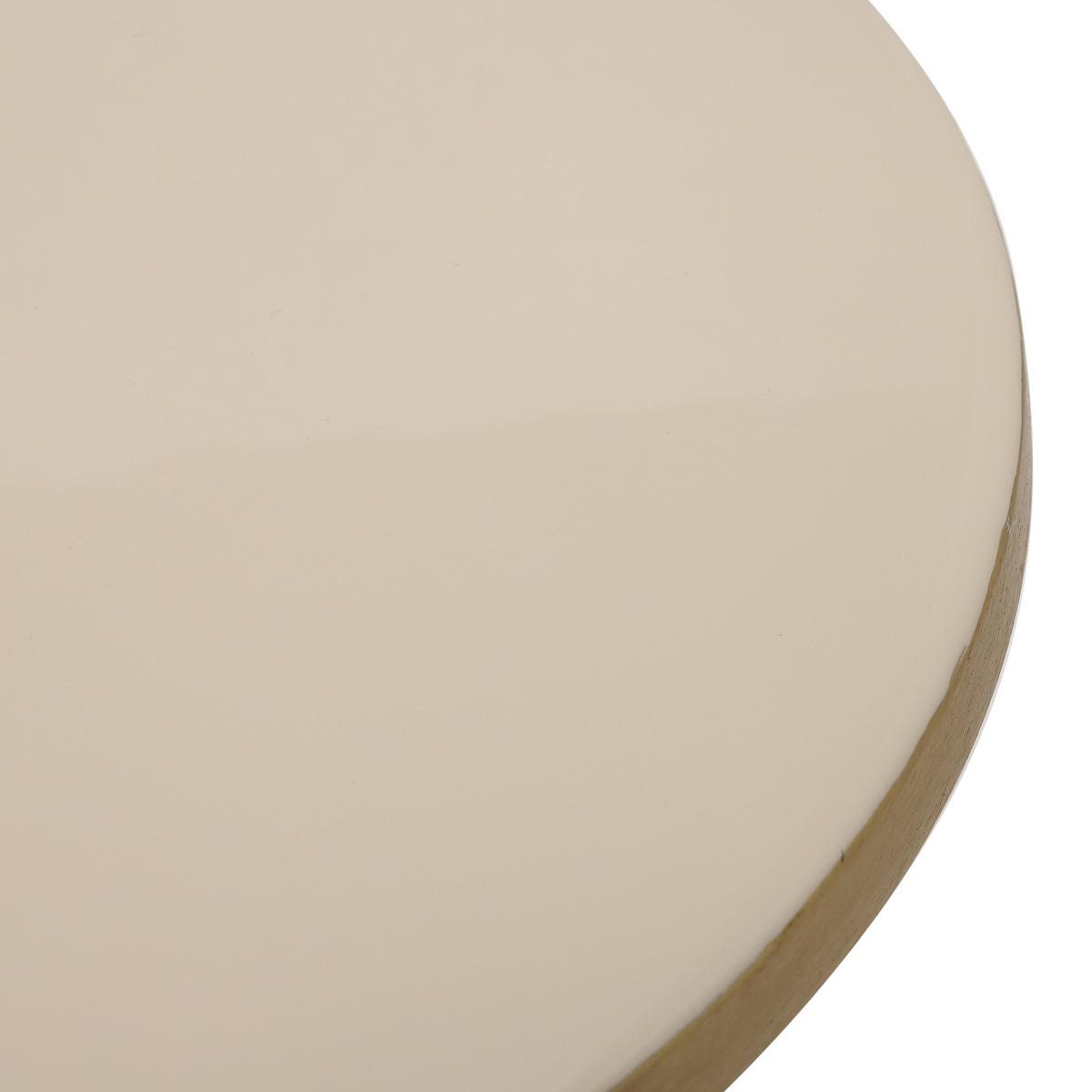 Tortenplatte Art Deco Goldfarben, Beige , 21x14 cm - Beige/Goldfarben, Trend, Metall (21/14cm) - Kayoom