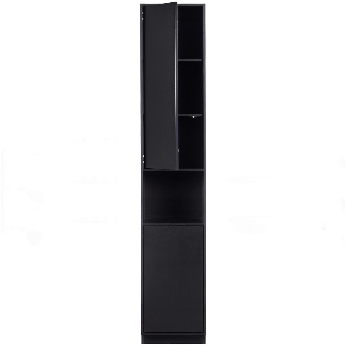 Buffet Finca Schwarz B: 40 cm - Schwarz, Design, Holz (40/210/40cm) - Livetastic