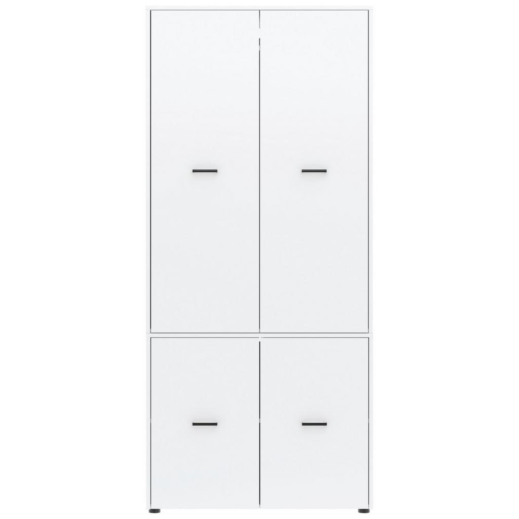 Kleiderschrank Kivo Weiß, B: 90 cm