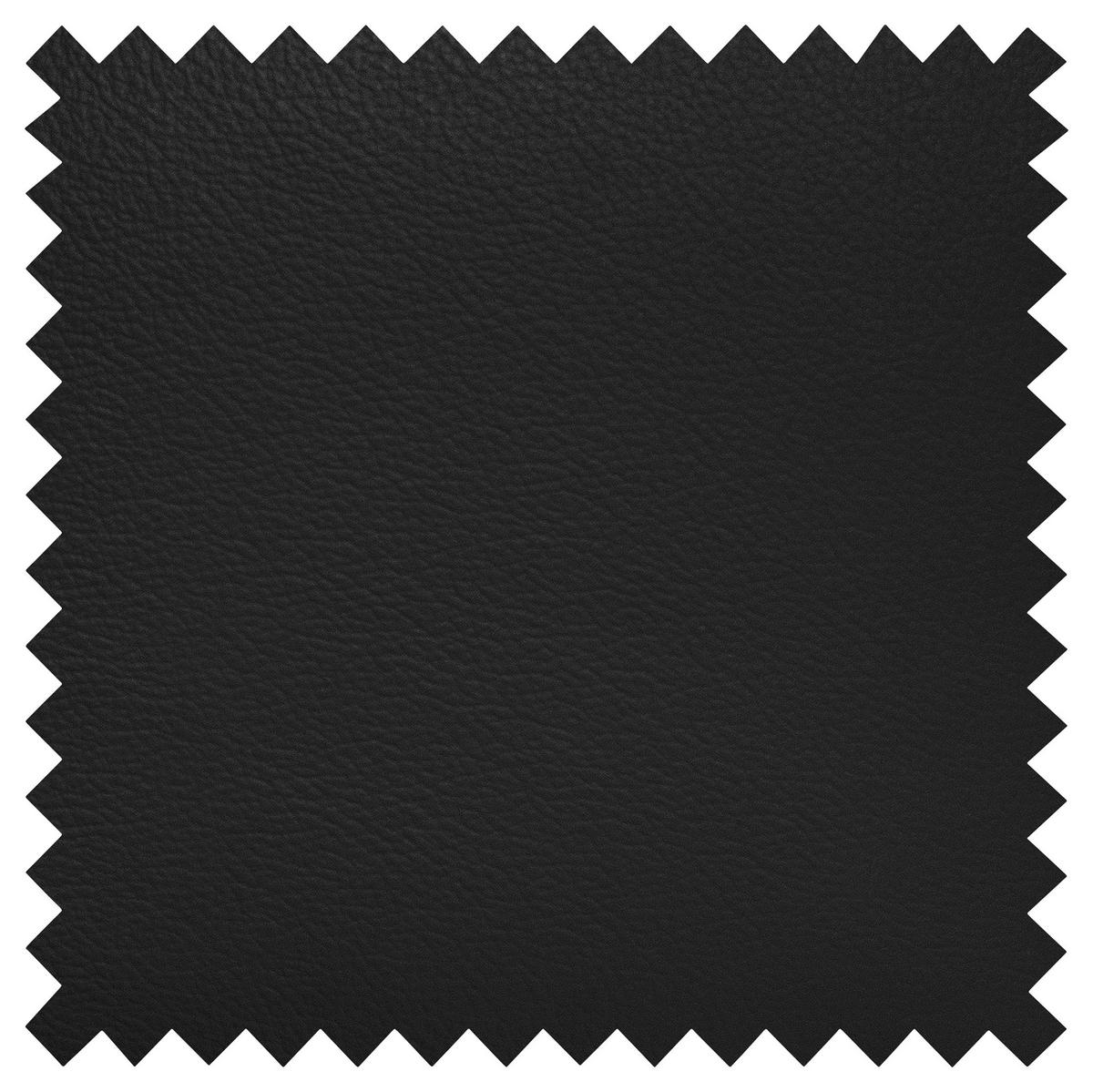Wohnlandschaft Aspen Schwarz U-Form: 175 Cm - Chromfarben/Schwarz, Design, Leder/Textil (175/315/175cm) - Livetastic