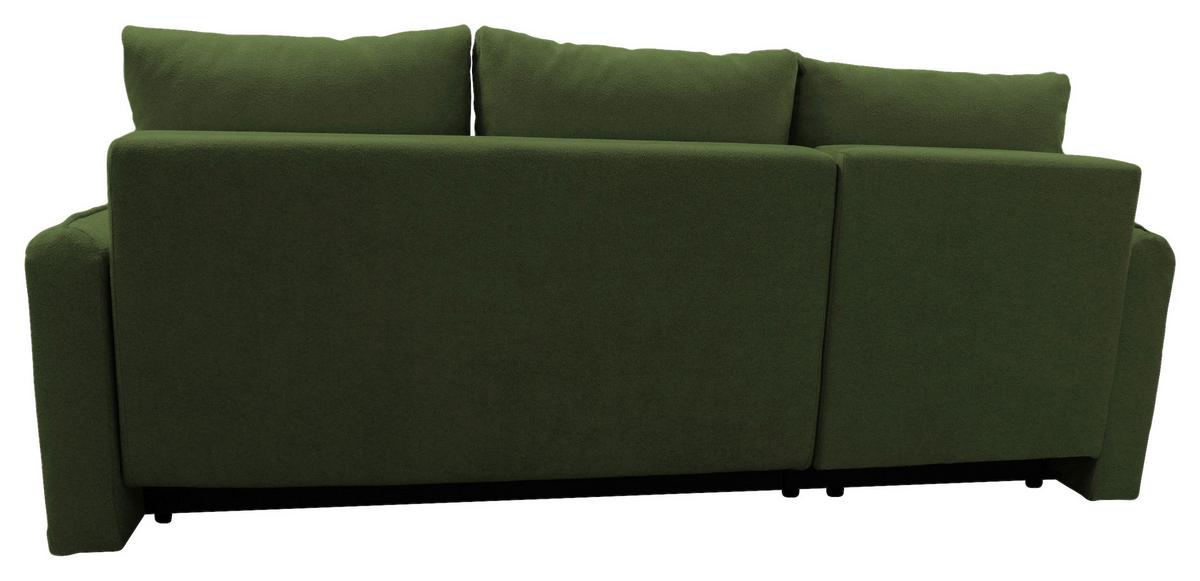 Ecksofa Fancy Grün 143x209 cm - Schwarz/Grün, Design, Textil (143/209cm) - MID.YOU