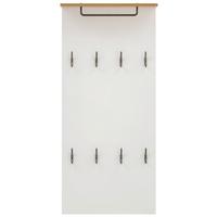 Garderobenpaneel Marit Eichefarben/Weiß B: 50 cm - Eichefarben/Weiß, KONVENTIONELL, Holzwerkstoff (50/110,6/19,9cm) - MID.YOU