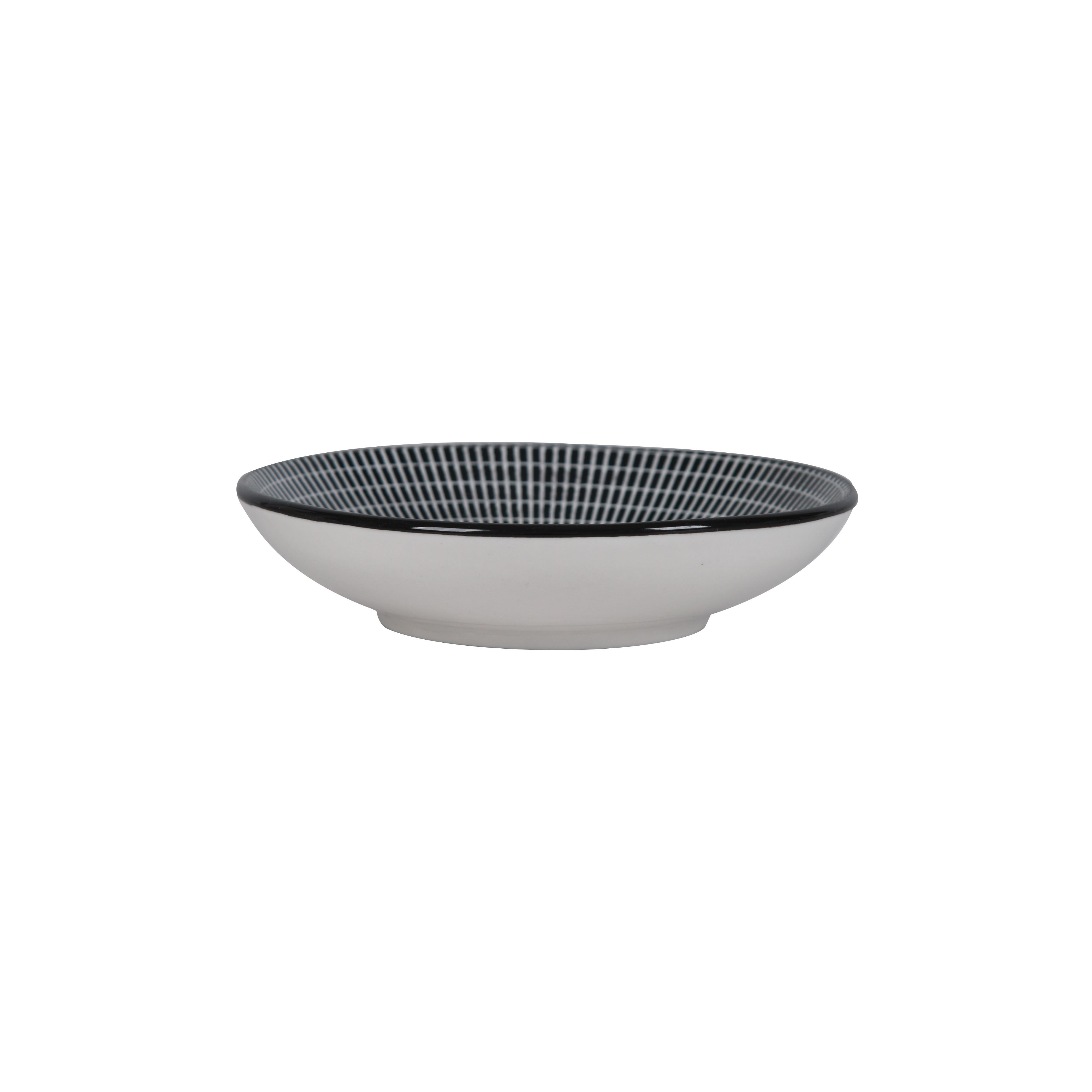 Miska na dip SHIVA - bílá/černá, Lifestyle, keramika (10,1/2,4cm) - Mömax