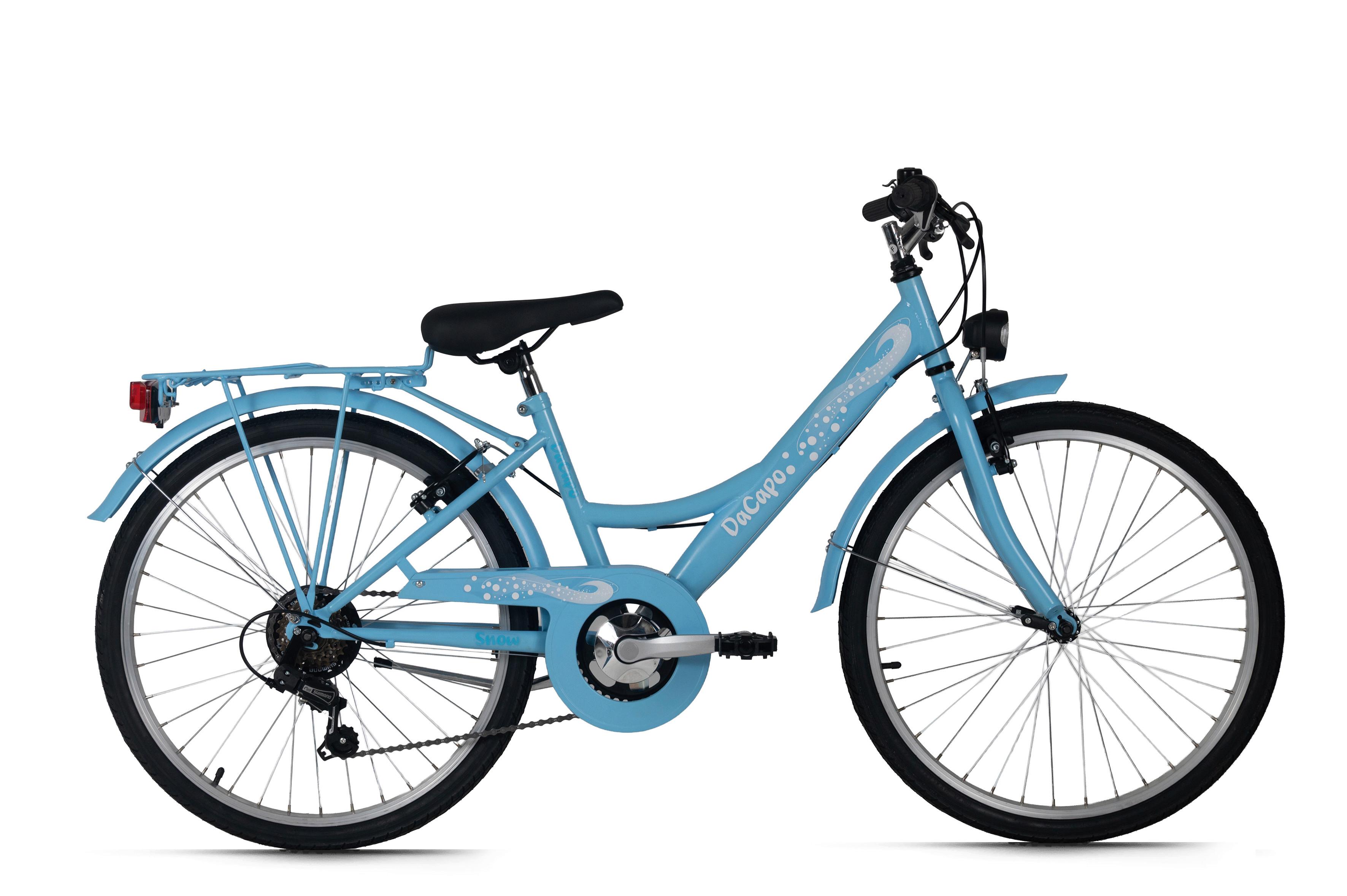 DaCapo Kinderfahrrad Snow blau - Blau, Basics, Metall (25/140/60cm)