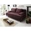 Schlafsofa Zoe B: ca. 202 cm - Aubergine/Schwarz, KONVENTIONELL, Textil (202/94/104cm) - Carryhome Schlafsofa Zoe B: ca. 202 cm - Aubergine/Schwarz, KONVENTIONELL, Textil (202/94/104cm) - Carryhome