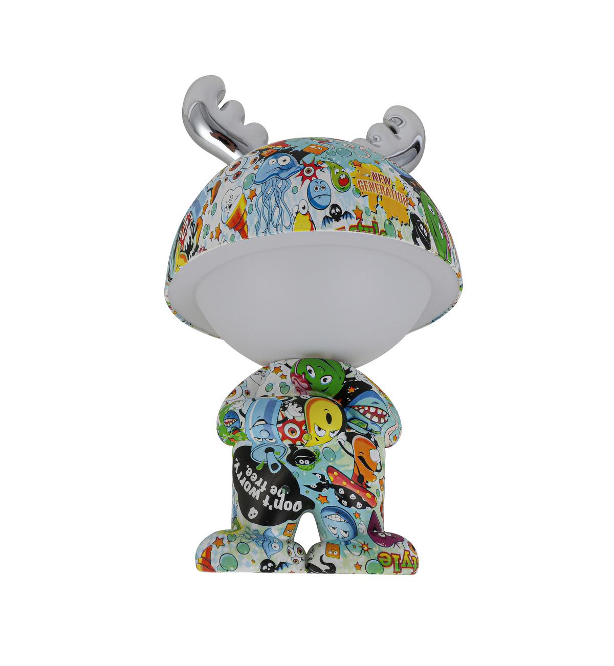 DEKORAČNÍ LED SVÍTIDLO LEA - barvy chromu/vícebarevná, Moderní, kov/plast (17/30cm) - Mömax