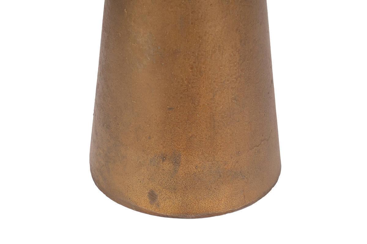 Beistelltisch Messingfarben - Messingfarben, Basics, Glas/Metall (40/42,5cm) - Kayoom