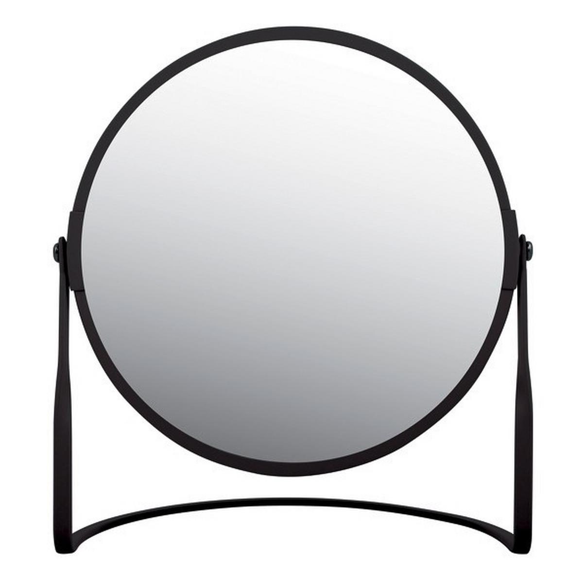 Standspiegel Akira Matt-Black - Schwarz, Basics, Glas (18,4/10,5/20cm)