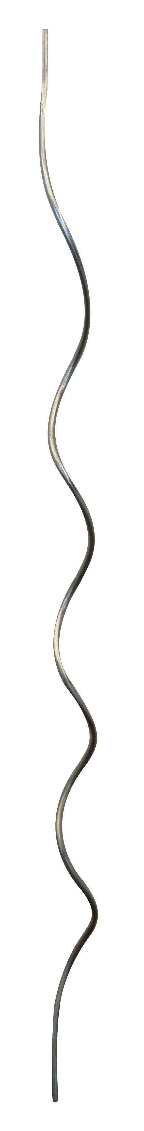 Spiralstab Wetterfest - Chromfarben/Silberfarben, KONVENTIONELL, Metall (1/180cm) - Homezone