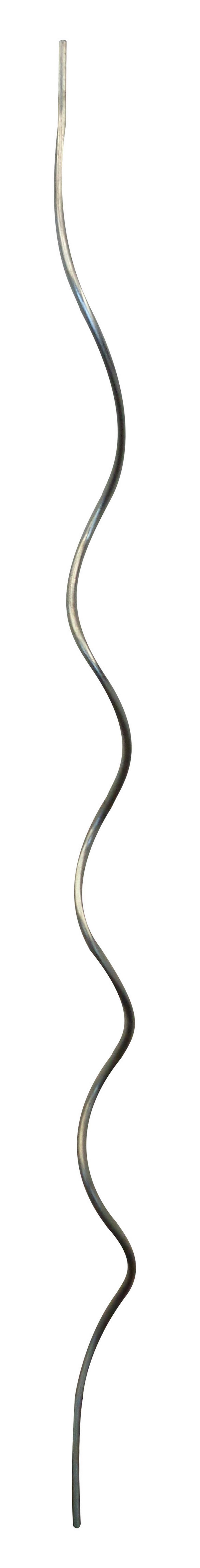 Spiralstab Wetterfest - Chromfarben/Silberfarben, KONVENTIONELL, Metall (1/180cm) - Homezone