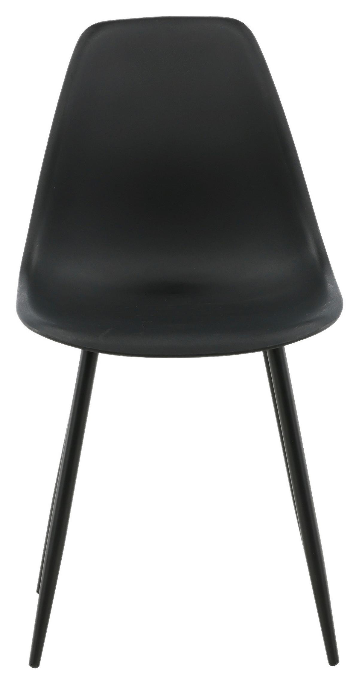 Stuhl-set Polar - Schwarz, Design, Kunststoff/Metall (45,5/81/58cm) - Livetastic