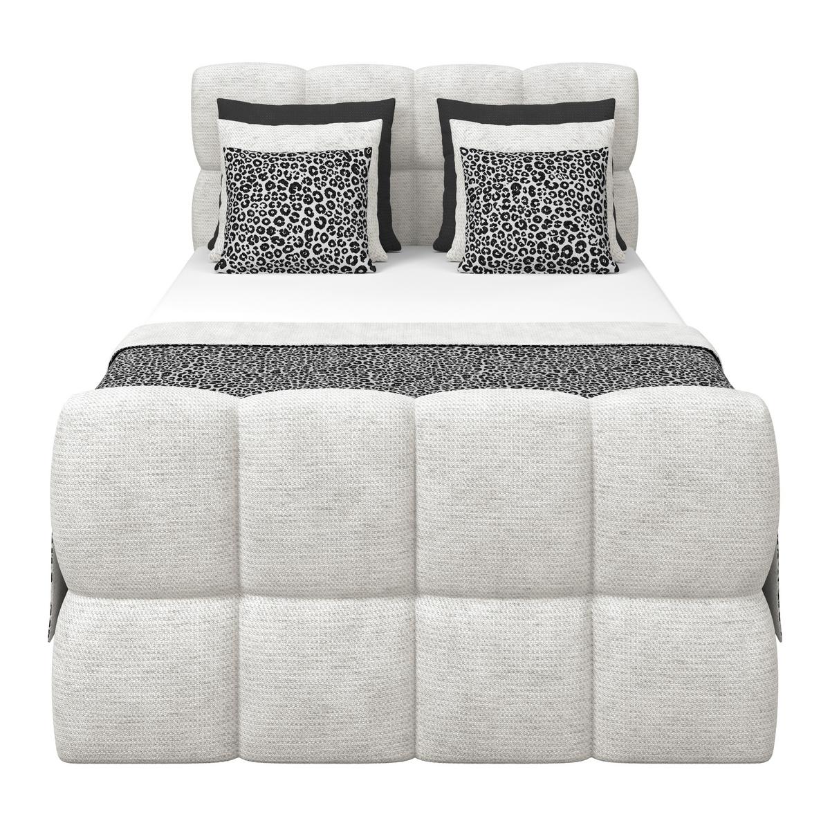 Boxspringbett Brisbane inkl. Bettkasten 120x200 - Creme/Schwarz, Trend, Holz/Holzwerkstoff (120/200cm) - Sembella
