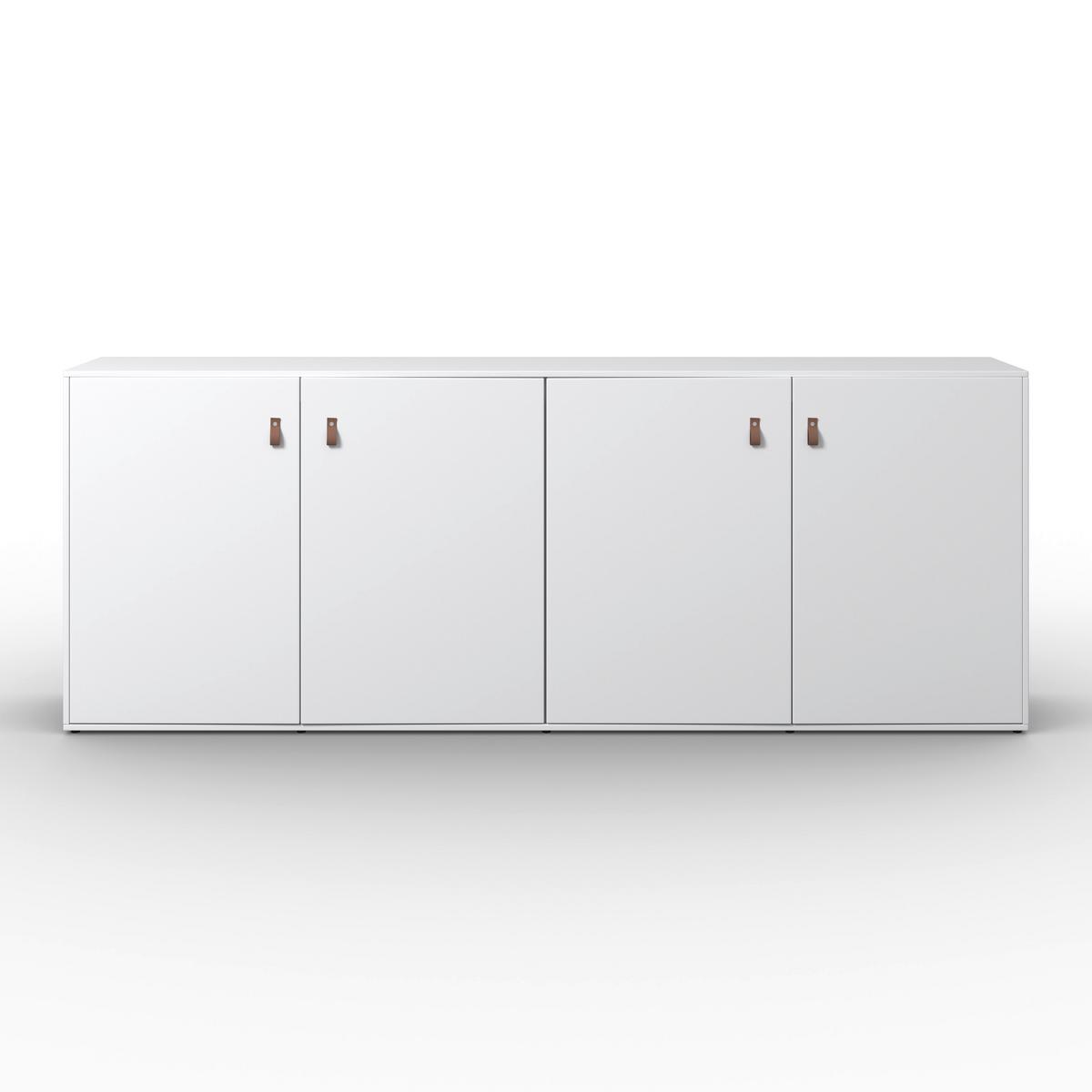 Komoda MICK - hnedá/čierna, Modern, plast (180/69,5/40cm) - Modern Living