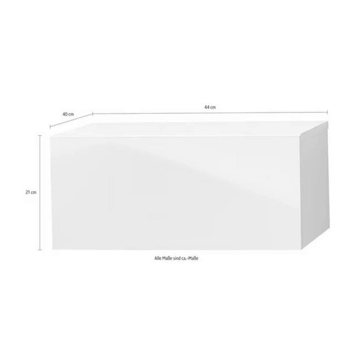 Nachttisch Faro, Weiß B: 44 Cm - Weiß, MODERN, Holzwerkstoff (44/21/40cm) - MID.YOU