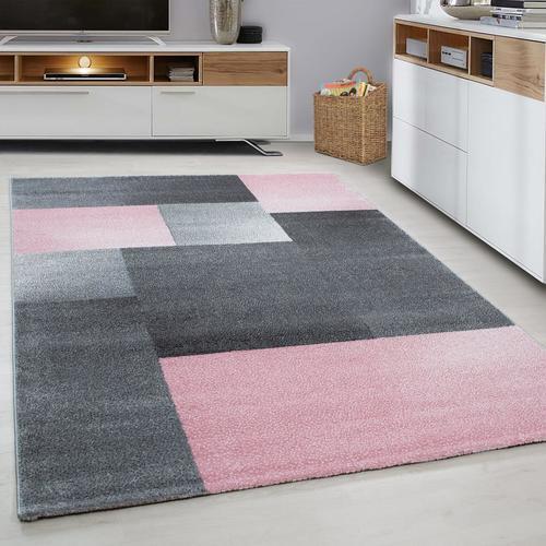 Webteppich Pink Naturfaser Lucca 80x150 cm - Pink, Trend, Textil (80/150cm)