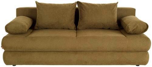 2-Sitzer-Sofa mit Schlaffunkt. und Bettkasten Clipso Olivgrün - Olivgrün, Basics, Textil (212/93/90cm) - Ondega