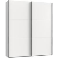 Schwebetürenschrank 200cm Level, Weiß - Weiß, MODERN, Holzwerkstoff (200/236/65cm) - MID.YOU